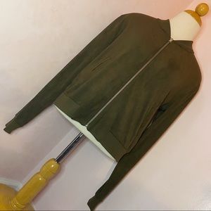 Forever 21 Lightweight Faux Suede Bomber Jacket